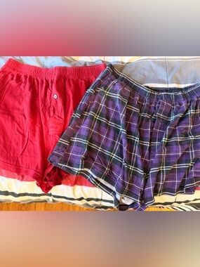 Croft & Barrow Red and Purple Men's Boxers